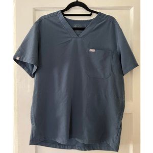 Figs Technical Collection - Blue Men's Scrubs - Size Large